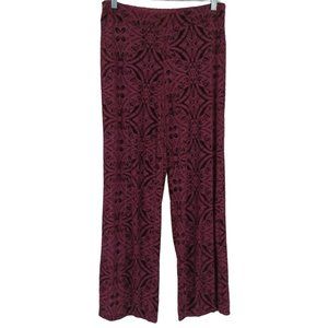 Soma Burgundy Patterned Pajama Pants